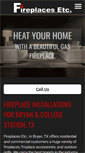 Mobile Screenshot of fireplacesetc.com