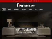 Tablet Screenshot of fireplacesetc.com